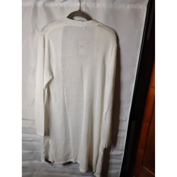 J. Jill open front cardigan lg. NWT reg $89.00 linen rayon office church LB 17 - Picture 6 of 7